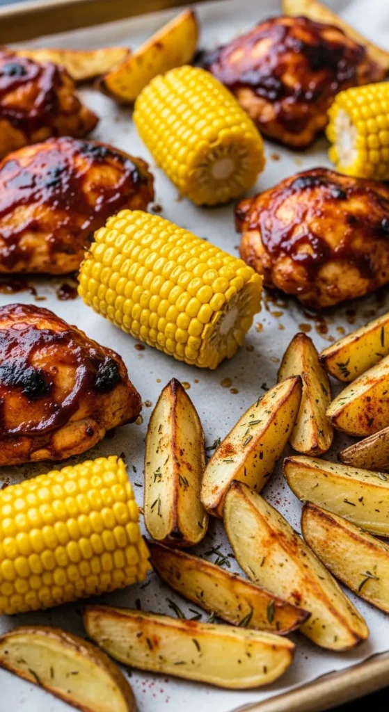 BBQ Chicken Sheet Pan