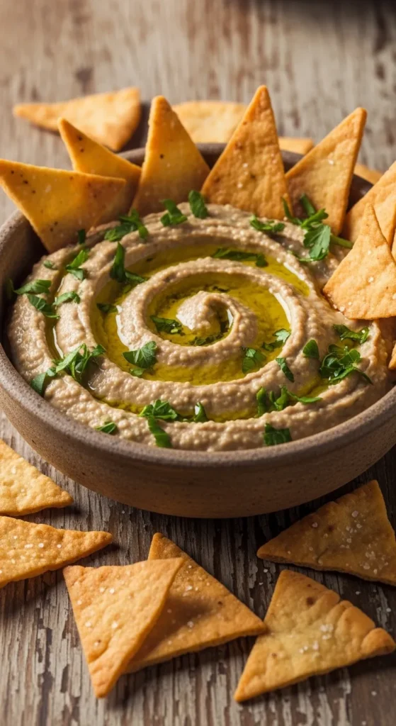 Baba Ganoush with Pita Chips