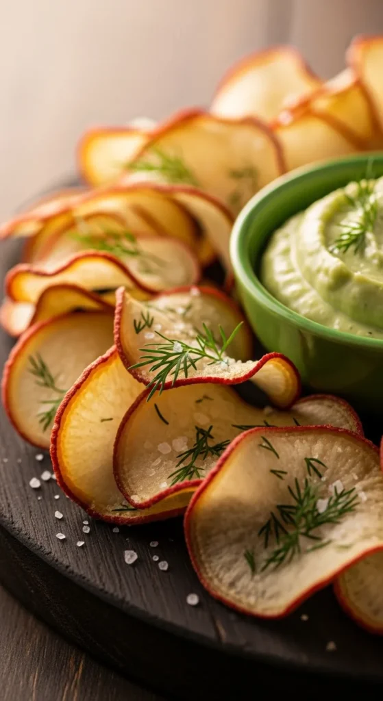 Baked Radish Chips