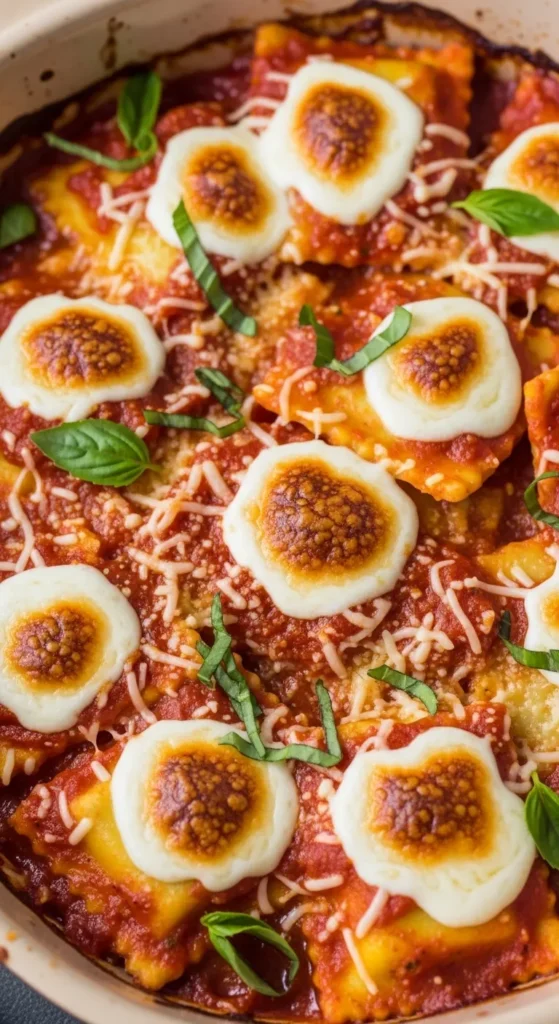 Baked Ravioli with Marinara