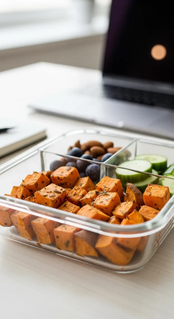 Baked Sweet Potato Cubes