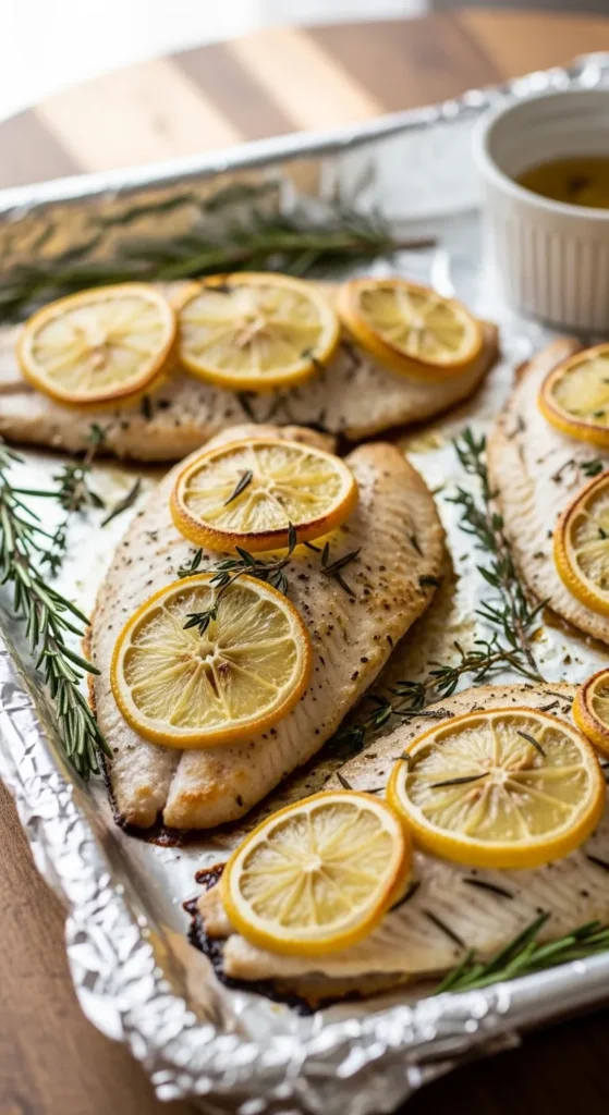 Baked Tilapia with Lemon and Herbs