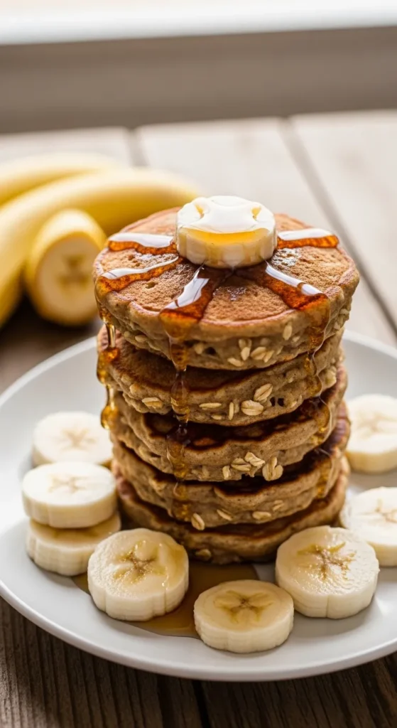 Banana Oat Pancake Bites