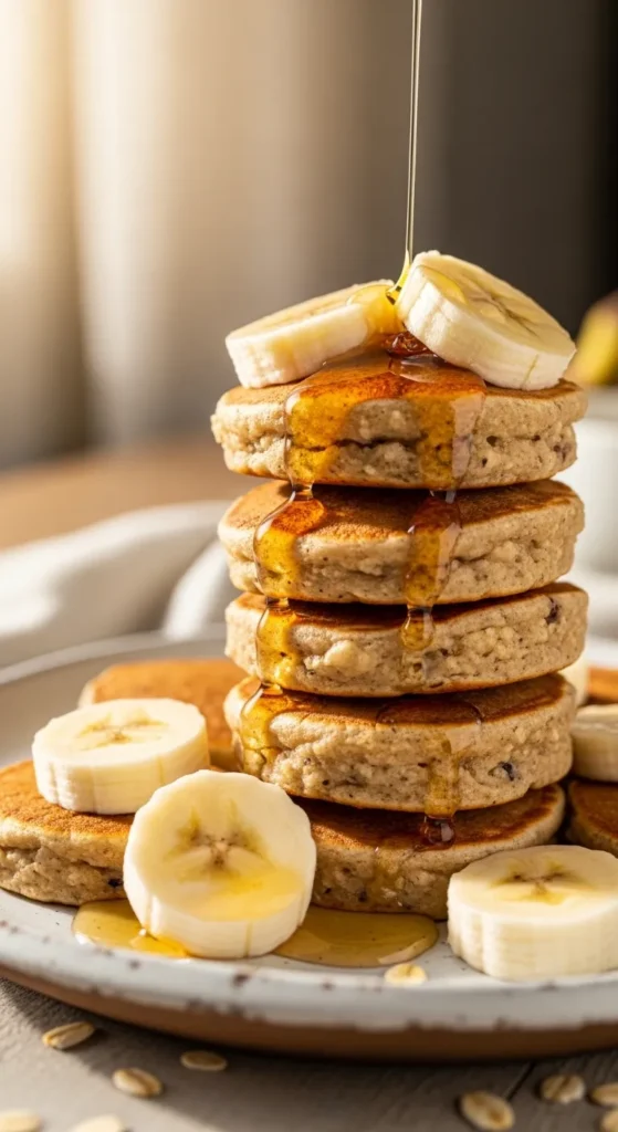 Banana Oat Pancake Bites