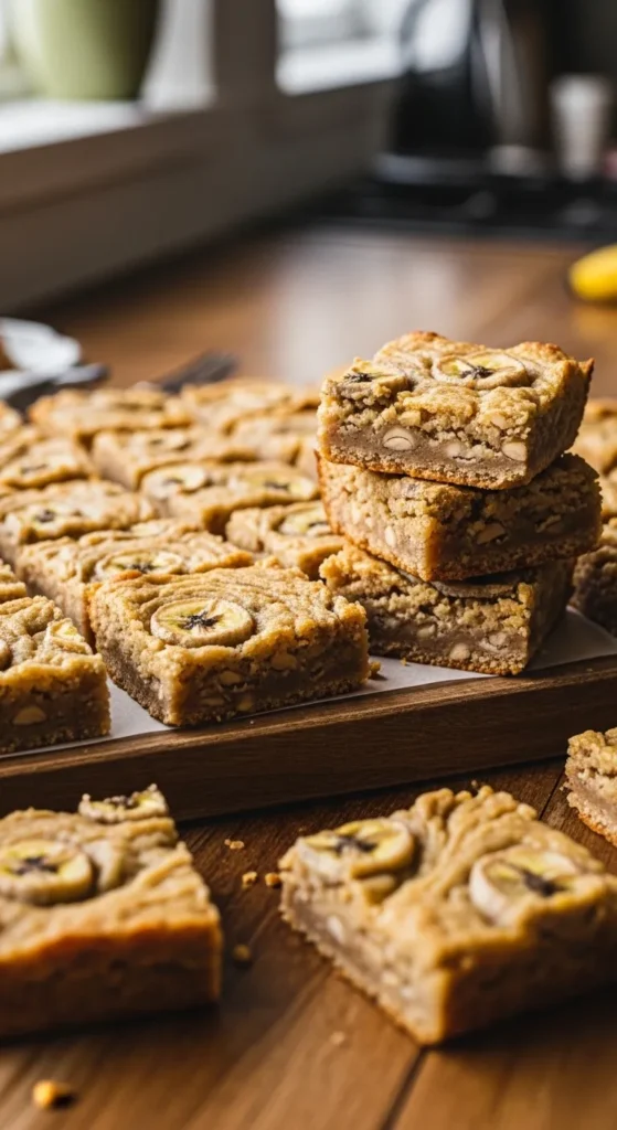 Banana Peanut Breakfast Bars