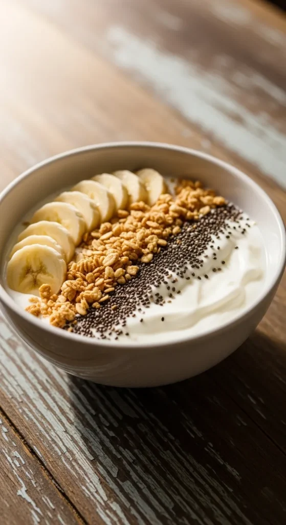 Banana Yogurt Granola Bowl