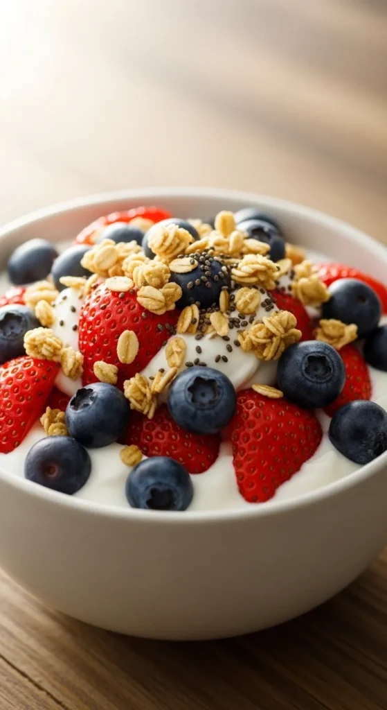 Berry Yogurt Crunch Bowl