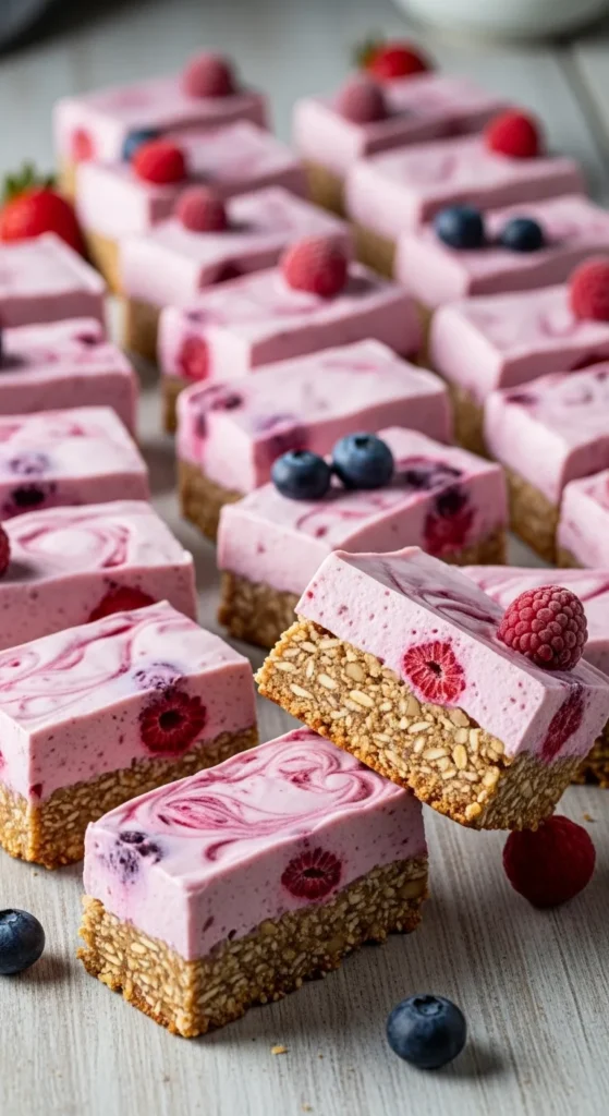 Berry Yogurt Freezer Bars
