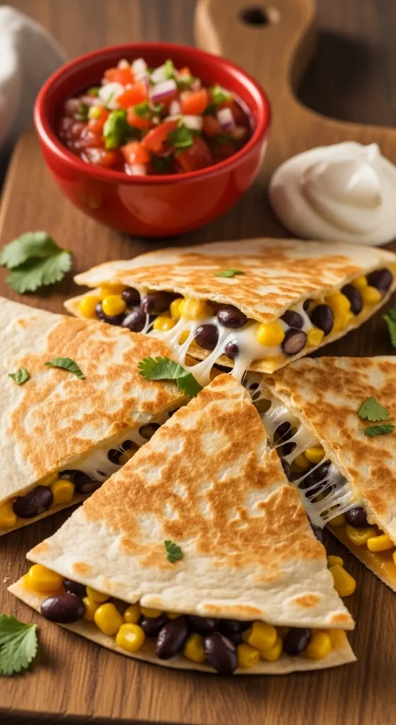 Black Bean and Corn Quesadillas