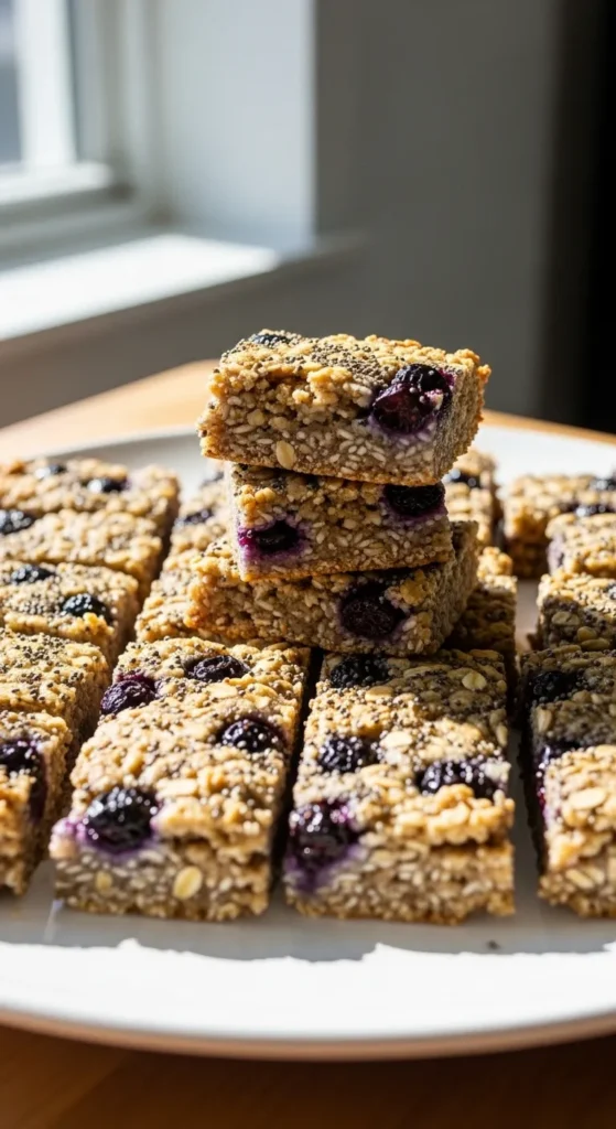 Blueberry Chia Breakfast Bars