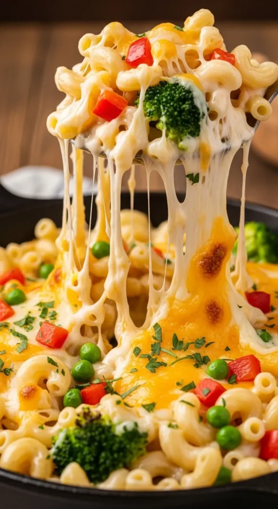 Cheesy Vegetable Mac and Cheese
