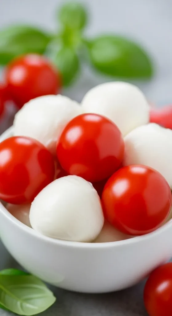 Cherry Tomatoes with Mozzarella