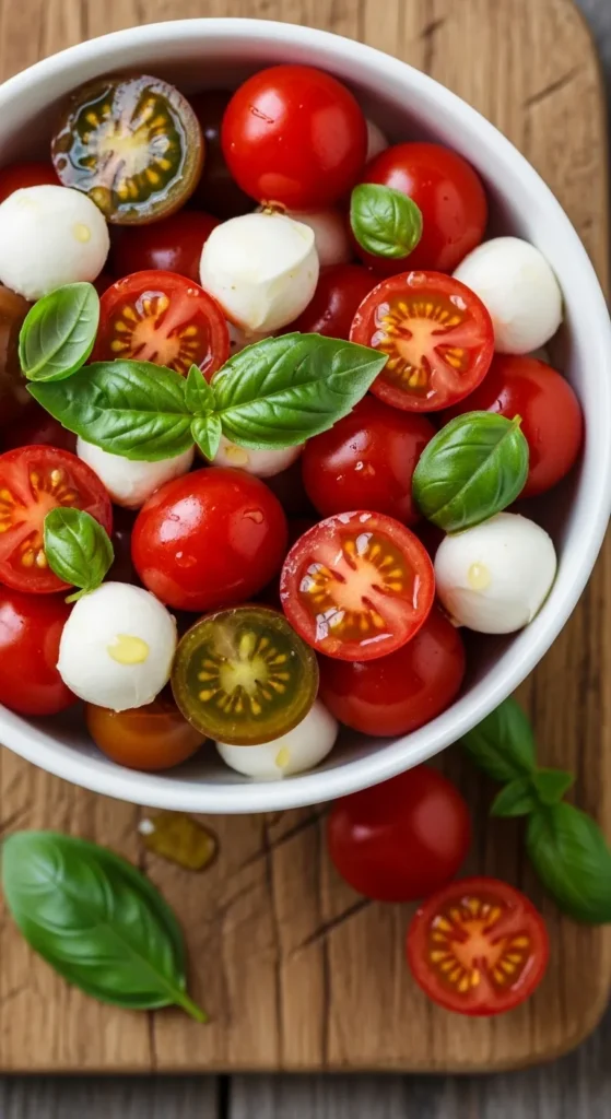 Cherry Tomatoes with Mozzarella Balls