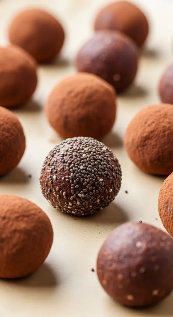 Chocolate-Chia Protein Balls