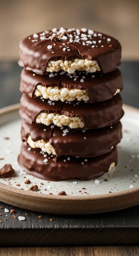 Chocolate-Covered Rice Cakes