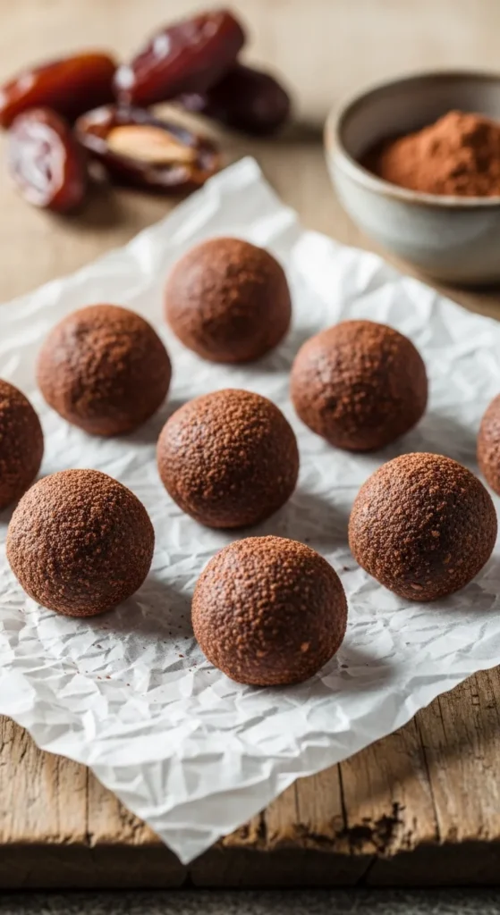 Chocolate Date Energy Balls