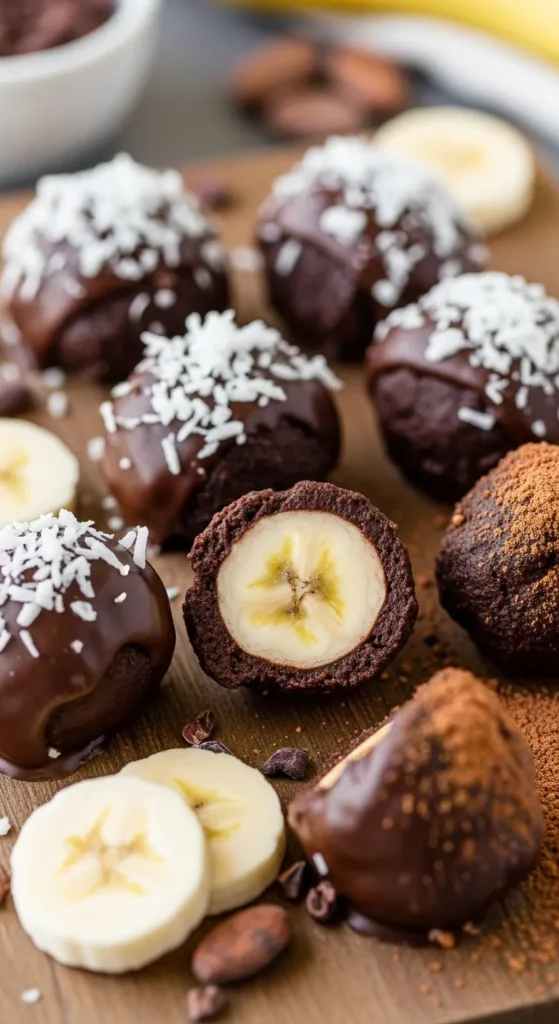 Cocoa Banana Freezer Bites