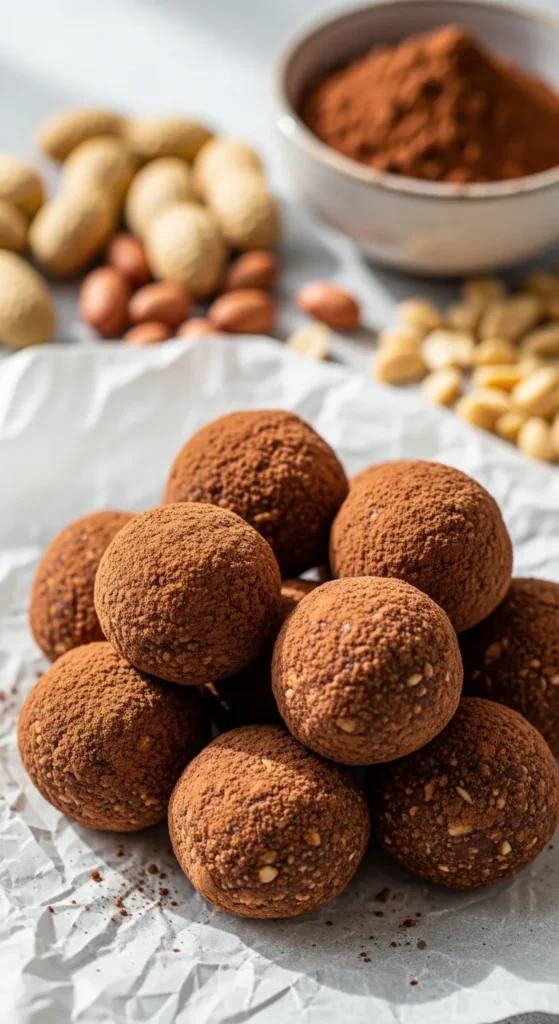 Cocoa Peanut Snack Balls