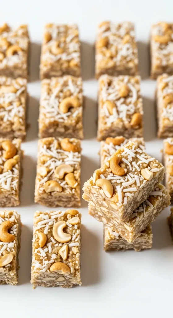 Coconut Cashew Crunch Bars