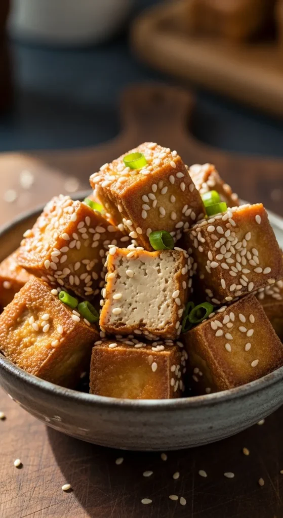 Crispy Baked Tofu Bites