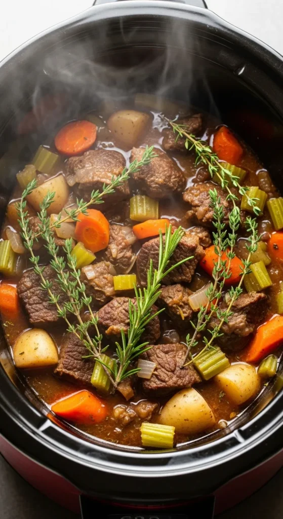 Crockpot Beef and Vegetable Soup