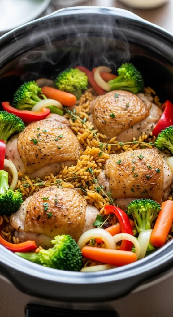 Crockpot Chicken and Rice
