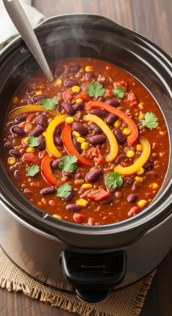 Crockpot Vegetarian Chili