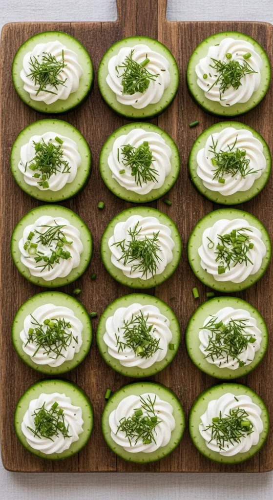 Cucumber and Cream Cheese Bites