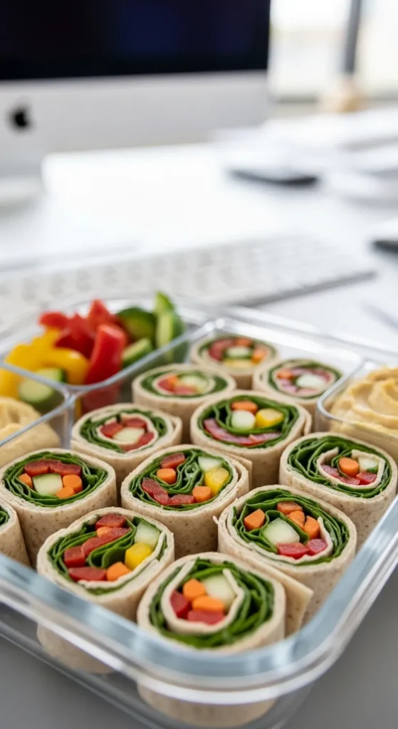 DIY Veggie Wrap Roll-Ups