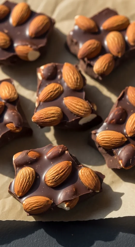 Dark Chocolate Almond Clusters