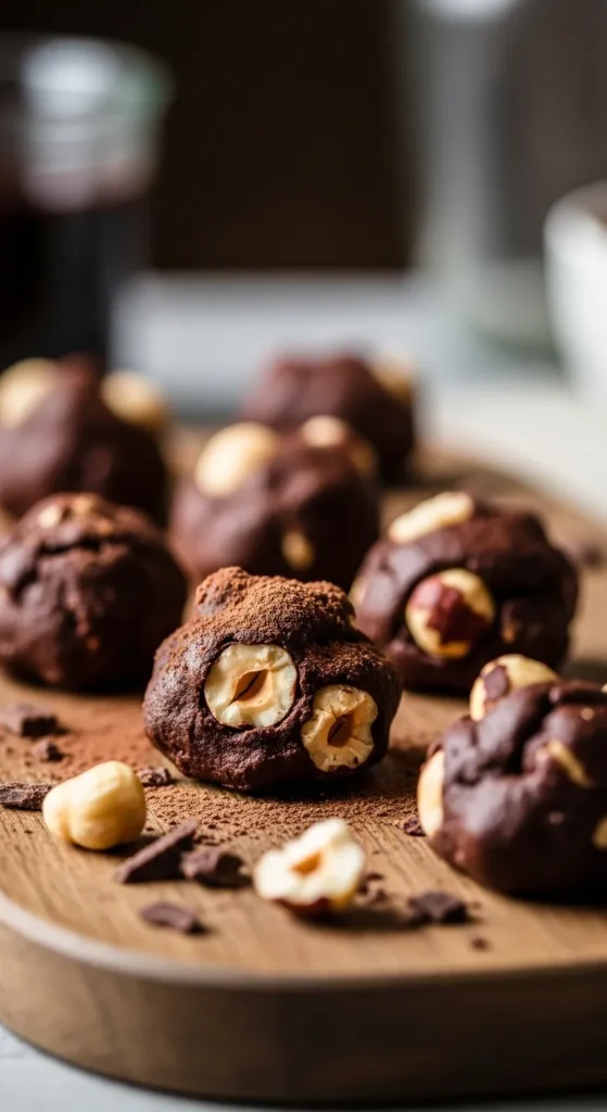 Dark Chocolate Hazelnut Bites