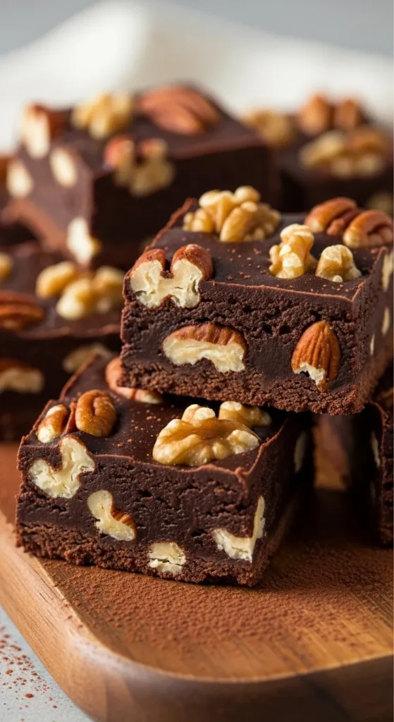 Dark Chocolate Nut Squares