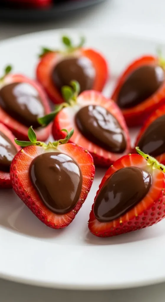 Dark Chocolate Strawberry Cups