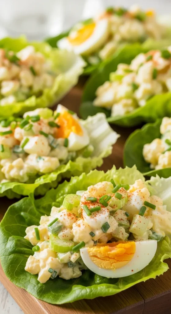 Egg Salad Lettuce Wraps