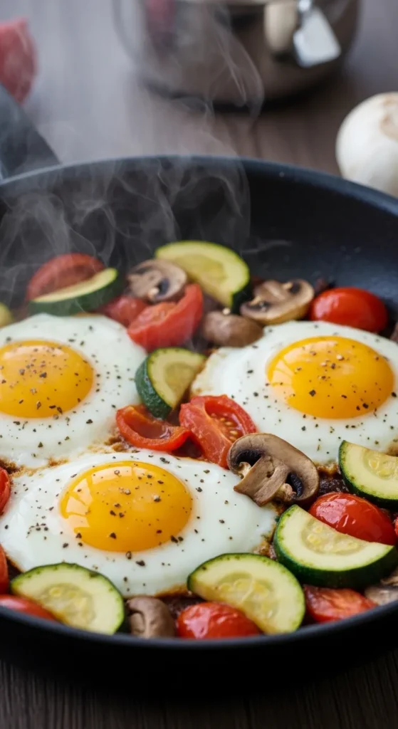 Egg and Veggie Breakfast Skillet Dinner