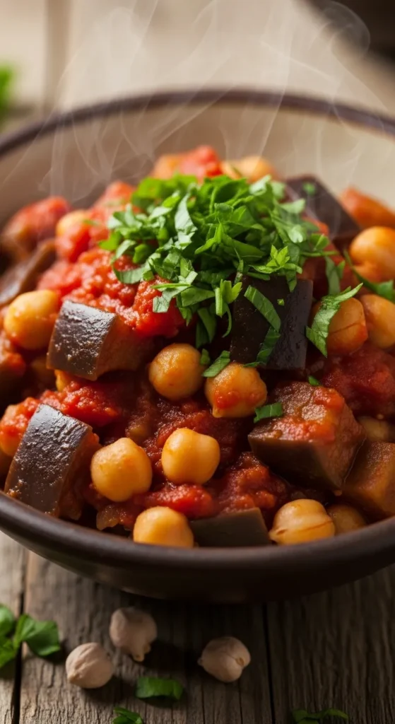 Eggplant and Chickpea Stew