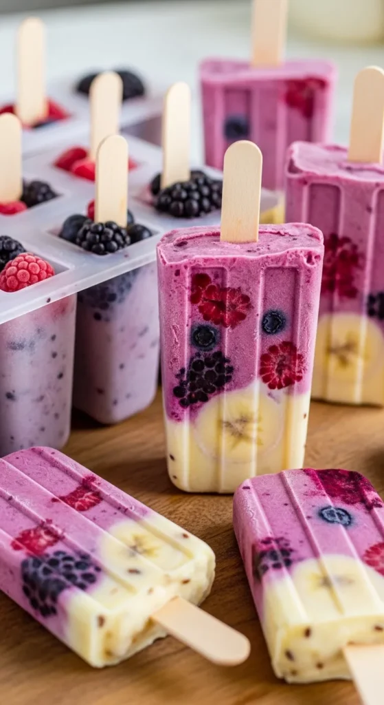 Energy-Boosting Smoothie Pops