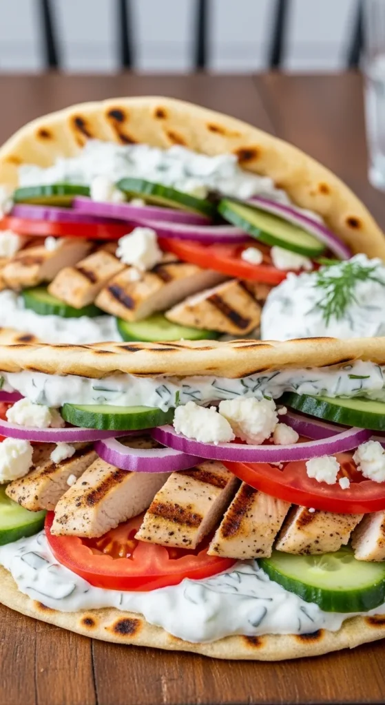 Greek Chicken Wraps