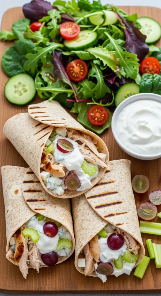 Greek Yogurt Chicken Salad Wraps