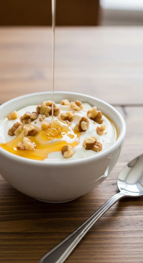 Greek Yogurt with Honey and Nuts