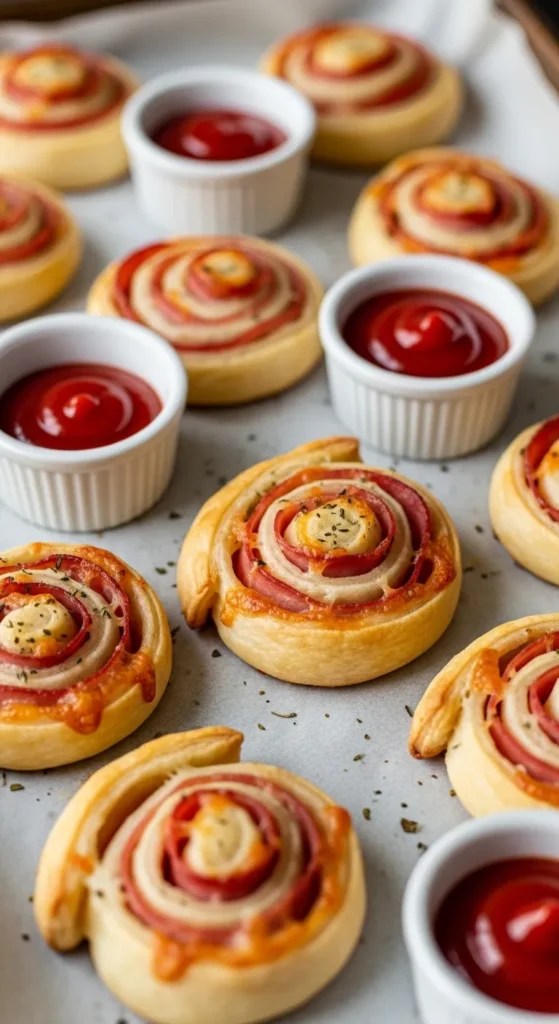 Ham and Cheese Pinwheels