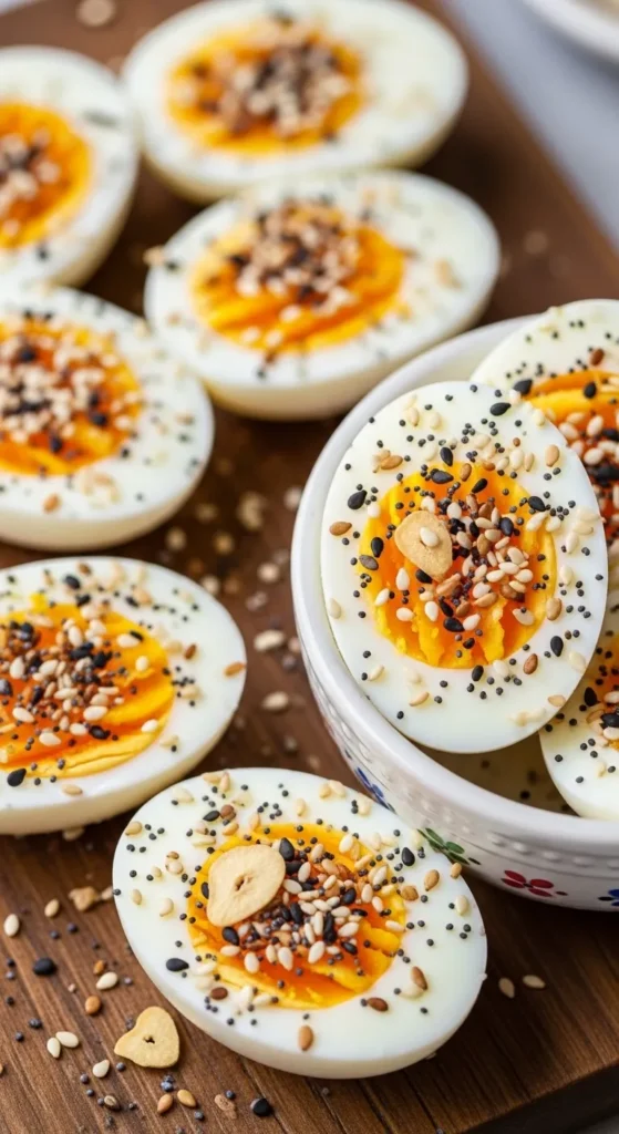 Hard-Boiled Eggs with Everything Seasoning