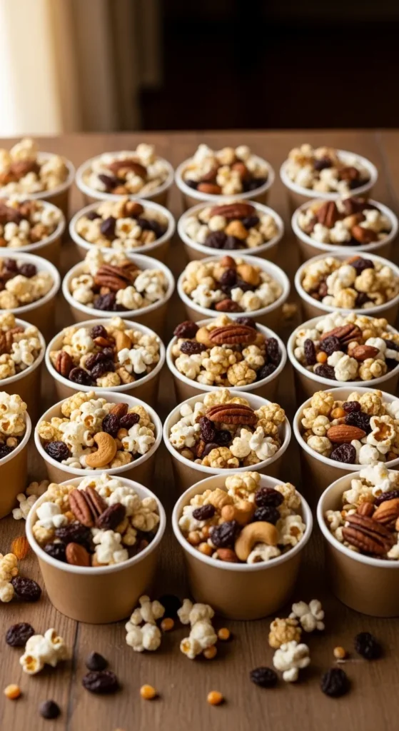 Homemade Popcorn Trail Cups