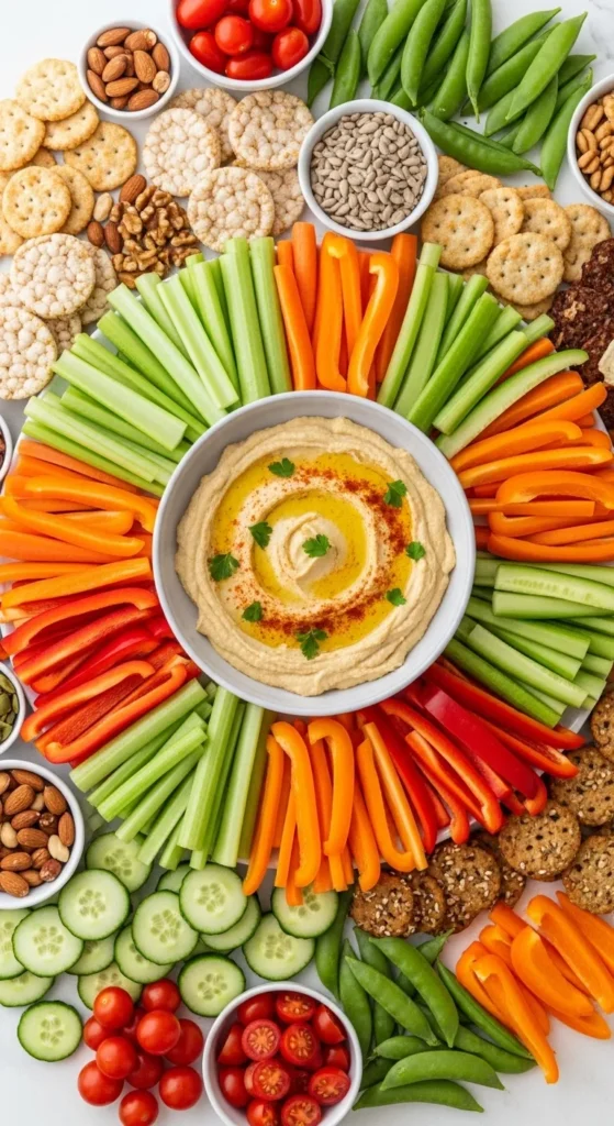 Homemade Veggie Sticks With Hummus