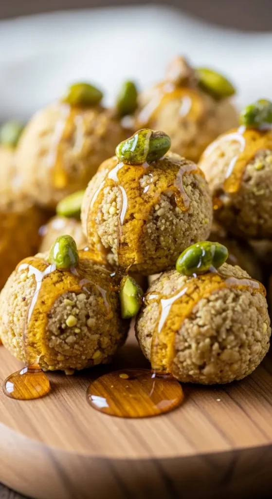 Honey Pistachio Crunch Bites