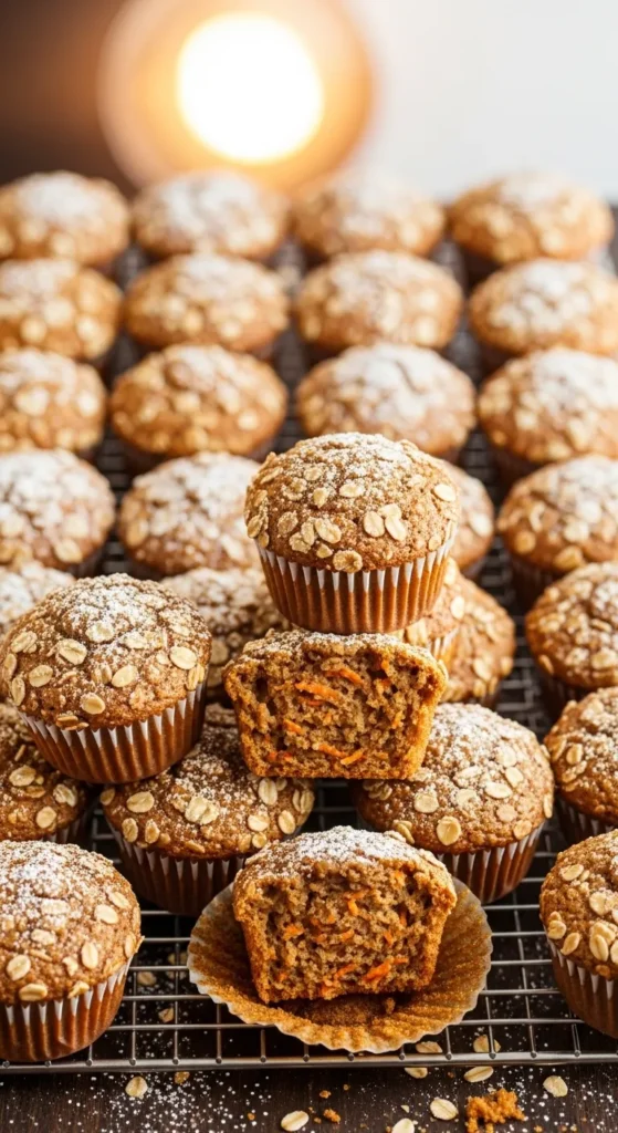 Honey Roasted Carrot Cake Muffins