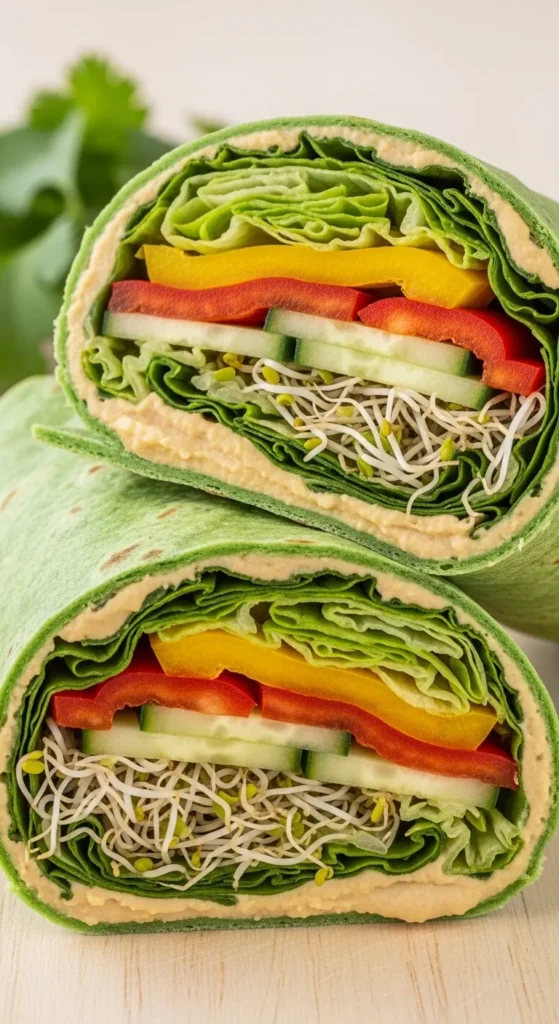 Hummus Veggie Wrap