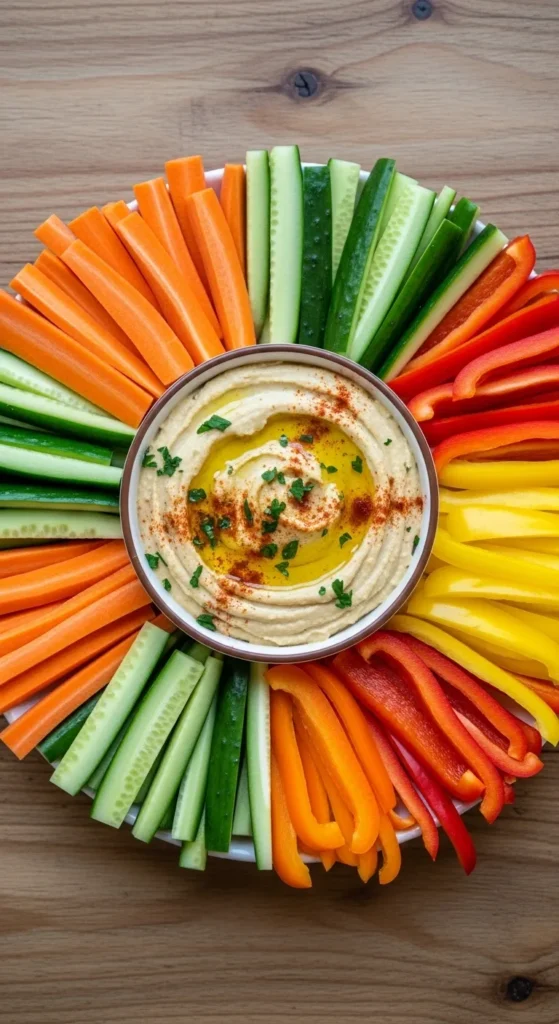 Hummus and Veggie Sticks