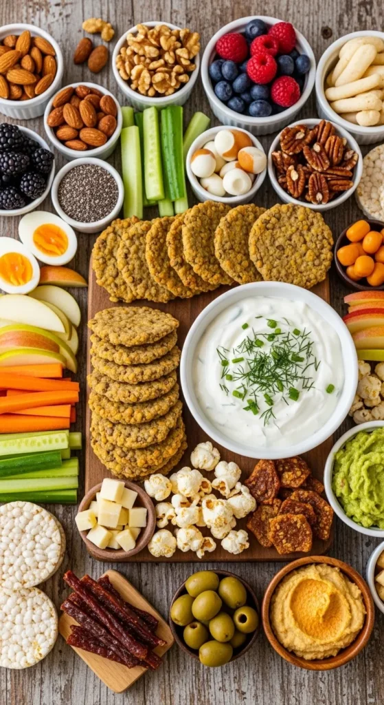 Lentil Crackers With Yogurt Dip