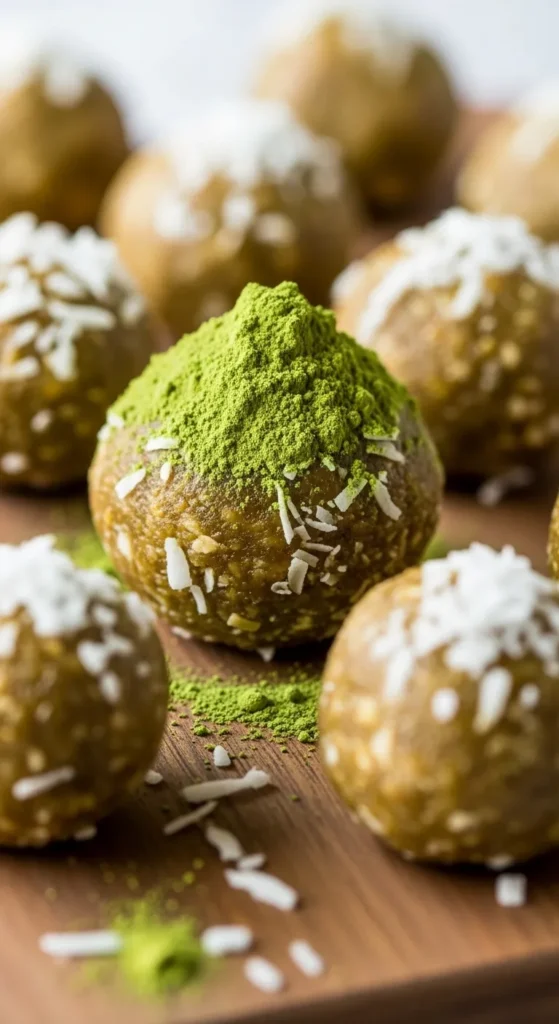 Matcha Coconut Energy Bites